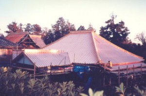 銅板の屋根（葺き替え後）