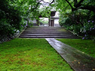 山門へ至る参道